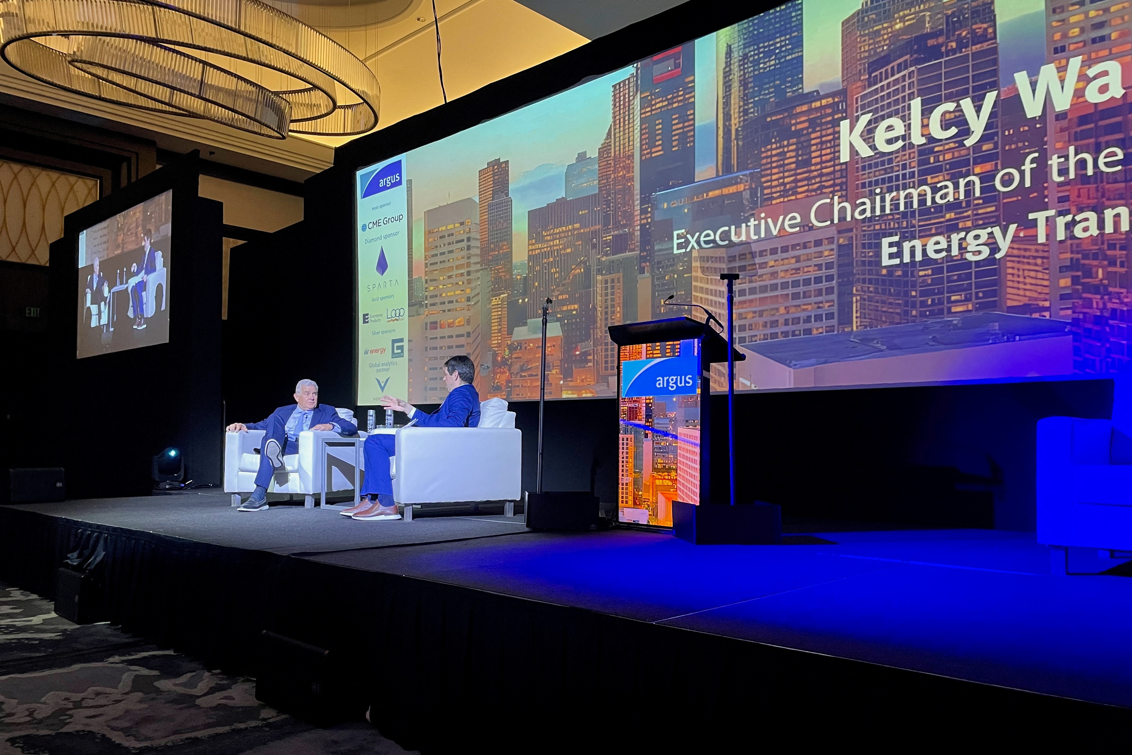 Energy Transfer Executive Chairman Kelcy Warren speaks at an Argus Conference in Houston, Texas, U.S., January 23, 2024. REUTERS/Arathy Somasekhar