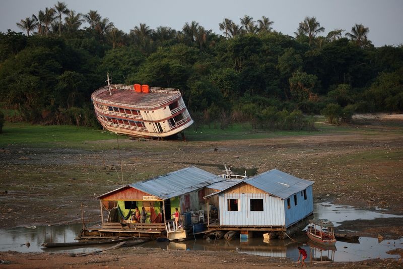 CLIMATE-CHANGE-AMAZON-DROUGHT:Climate change drives Amazon rainforest's record drought, study finds