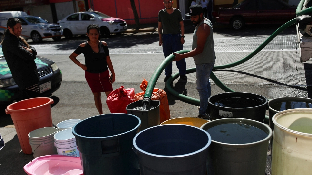 MEXICO-WATER:Mexico City residents protest 'unprecedented' water shortages